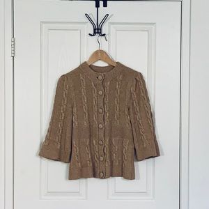 Anthropologie button down sweater